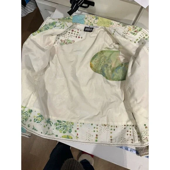 Yak Magik Quilted Patchwork Womens Jacket Lace Cottagecore Boho Western  Sz M - Picture 8 of 14